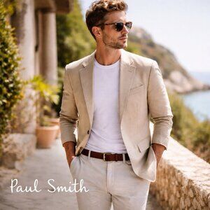 Paul Smith Slim Blazer Men 40 Buggy Lined Unstructured Lightweight Cotton Jacket